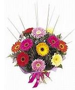 izmit ve kocaeli �i�ek�i m�thi� kar���k gerbera mevsim �i�ek buketi