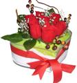 �zmit cickciden  kalp i�erisinde 7 adet k�rm�z� g�l